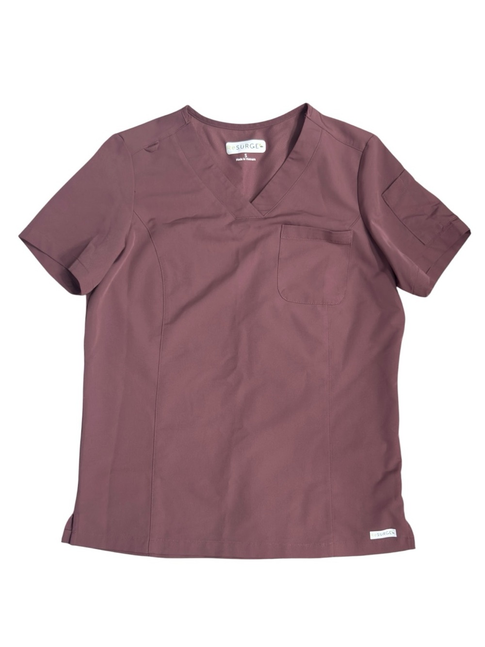 ReSurge Diamond Women's 3-Pocket V-Neck Tuck In / Wear Out Scrub Top EUC small
